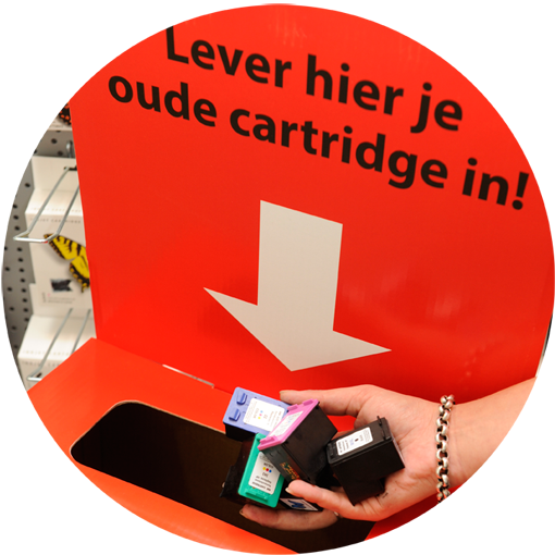 Cartridge recycle verzamelbox
