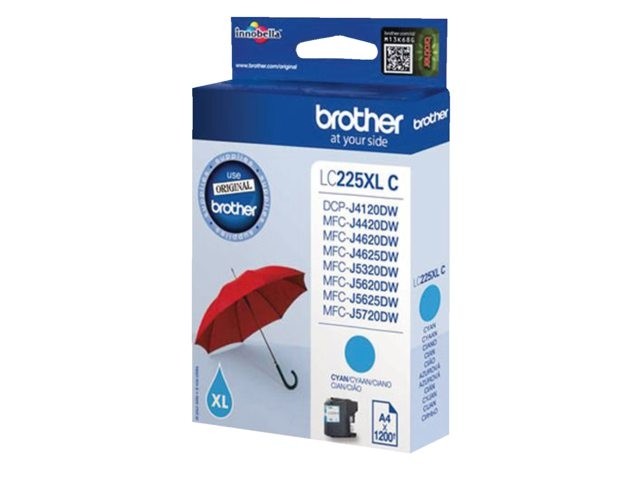 Brother Lc 225 Xl Cyaan Origineel brother kopen in de aanbieding