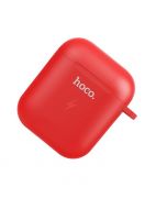 Hoco Wireless Charging Case for AirPods 1 & 2 - Red - let op geen inhoud