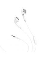 Hoco Universal Wired Earphones with Mic White - 3.5mm jack
