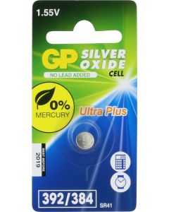 GP Horlogebatterij 392 (SR41W) High drain, blister 1