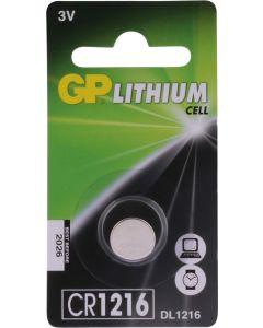 GP Lithium knoopcel CR1216, blister 1