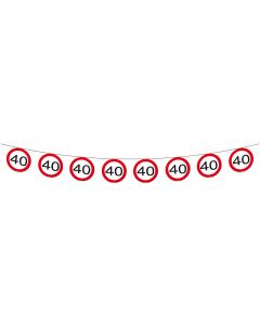 40 Jaar Verkeersbord Slinger - 12 meter