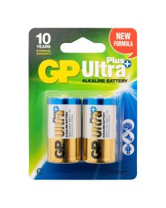 GP Ultra Plus Alkaline C Baby kleine staaf, blister 2