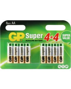 GP Super Alkaline AA Mignon penlite, multipack 8