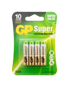 GP Super Alkaline AAA Micro penlite, blister 4