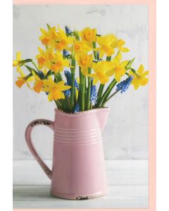 6 Wenskaarten met envelop - Bloemen zonder tekst