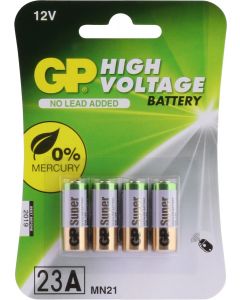 GP Hoog voltage alkaline rondcel 23A (MS21 / MN21),blister 4
