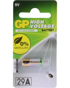 GP Hoog voltage alkaline rondcel 29A, blister 1