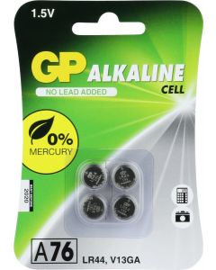 GP Alkaline knoopcel  76A (V13GA / L1154), blister 4
