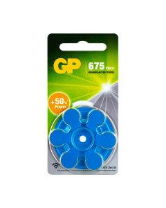 GP Hoorapparaat batterij ZA675, blister 6