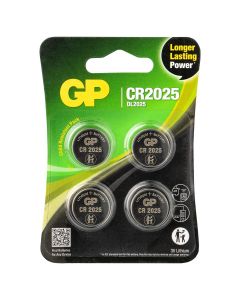 GP Lithium knoopcel CR2025, blister 4