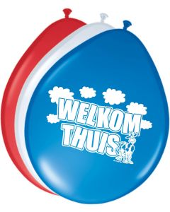 Welkom Thuis ballonnen - 8 stuks