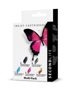 SecondLife - Multipack Canon 520 Black & 521 Serie