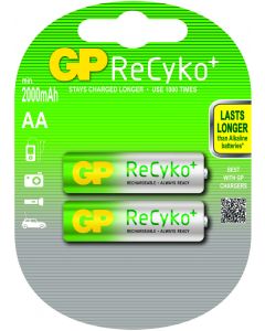 GP ReCyko+ oplaadbare AA Mignon penlite (2000mAh), blister 2