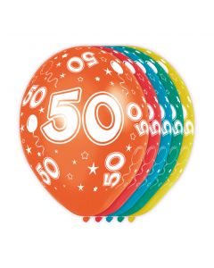 50 Jaar Verjaardag Ballonnen 5 stuks