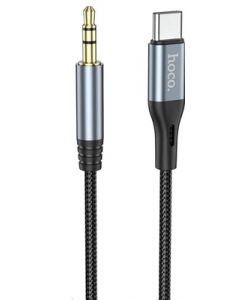 Hoco USB-C Cable to Aux (3.5mm) Black - 1 meter