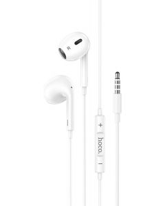 Hoco M1 Max Earphones with Mic - 3,5mm aux jack (White)
