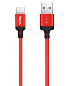 Hoco Charge&Synch USB-C Cable Red (2 meter)