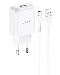 Hoco Vigour Travel Charger Set USB-C - White