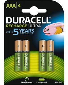 Duracell Rechargeable NimH Stay Charged AAA/HR03 900mAh blister 4