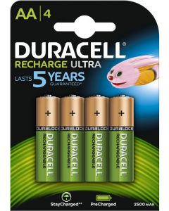 Duracell Rechargeable NimH Stay Charged AA/HR6 2500mAh blister 4  