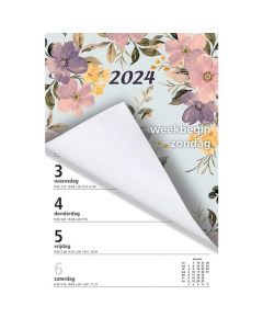 Weekblok 2024 met Wire-O-binding (week begint op Zondag)