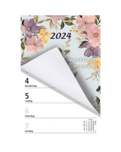 Weekblok 2024 met Wire-O-binding (week begint op Maandag)