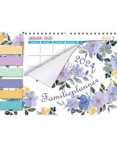 Familieplanner XL 2024 (week begint op Maandag)