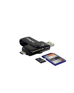 Integral Card Reader SD + Micro SD to USB 3.1 + USB-C