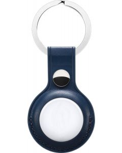 Hoco Protective Leather Keychain for Airtag - Blue