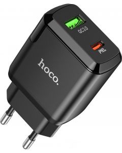 Hoco Dual Port Speed Charger 20W Black