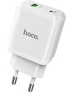Hoco Dual Port Speed Charger 20W White