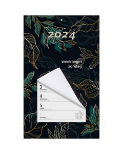 Week Scheurkalender 2024 (week begint op Zondag)