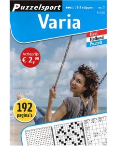 Puzzelsport Puzzelboek 192 pag. Varia 2-3* 