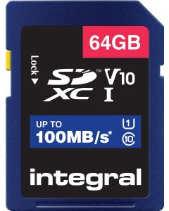 Integral SDXC 64GB V10 100 MB/s