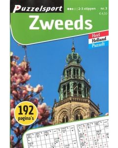 Puzzelsport Puzzelboek 192 pag. Zweeds 2-3*