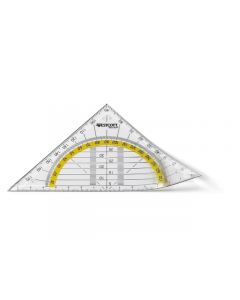 Geodriehoek Westcott 14cm flexibel in polybag