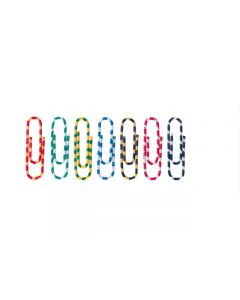 paperclips Alco Zebra 50mm glad assorti doos 30st.