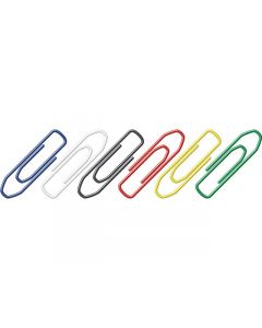 paperclips Alco 26mm hoekig assorti doos 125st.