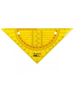geodriehoek Aristo GEOflex 14cm flexibel neon oranje