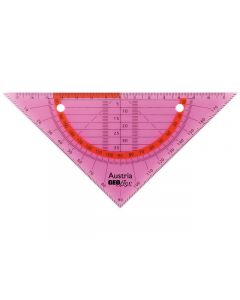 geodriehoek Aristo GEOflex 14cm flexibel neon roze