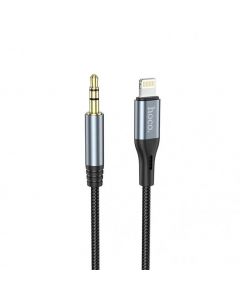 Hoco IP Cable to Aux (3.5mm) Black - 1 meter