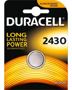 Duracell Lithium knoopcel CR2430, blister 1