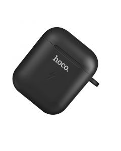 Hoco Wireless Charging Case for AirPods 1 & 2 - Black - let op geen inhoud