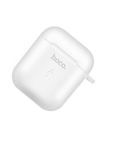 Hoco Wireless Charging Case for AirPods 1 & 2 - White - let op geen inhoud 