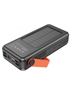 Hoco Portable Solar Powerbank 30000mAh With 4 Cables