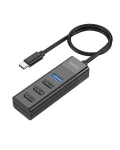 Hoco 4 poorts HUB Cable - USB-C naar USB-A 2.0 en 3.0