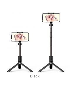 Hoco Bluetooth Wireless Tripod Selfie Stand with Remote - Black