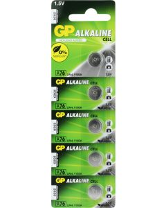 GP Alkaline knoopcel  76A (V13GA / L1154), blister 5